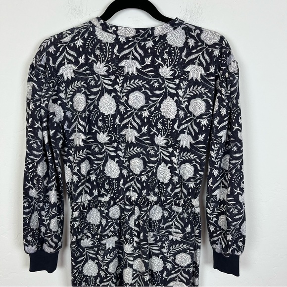 Cleobella Stella Lounge Jumpsuit - Navy Block Print - Picture 7 of 9